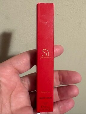 Giorgio Armani Red Mini Perfume Box with Gold Logo